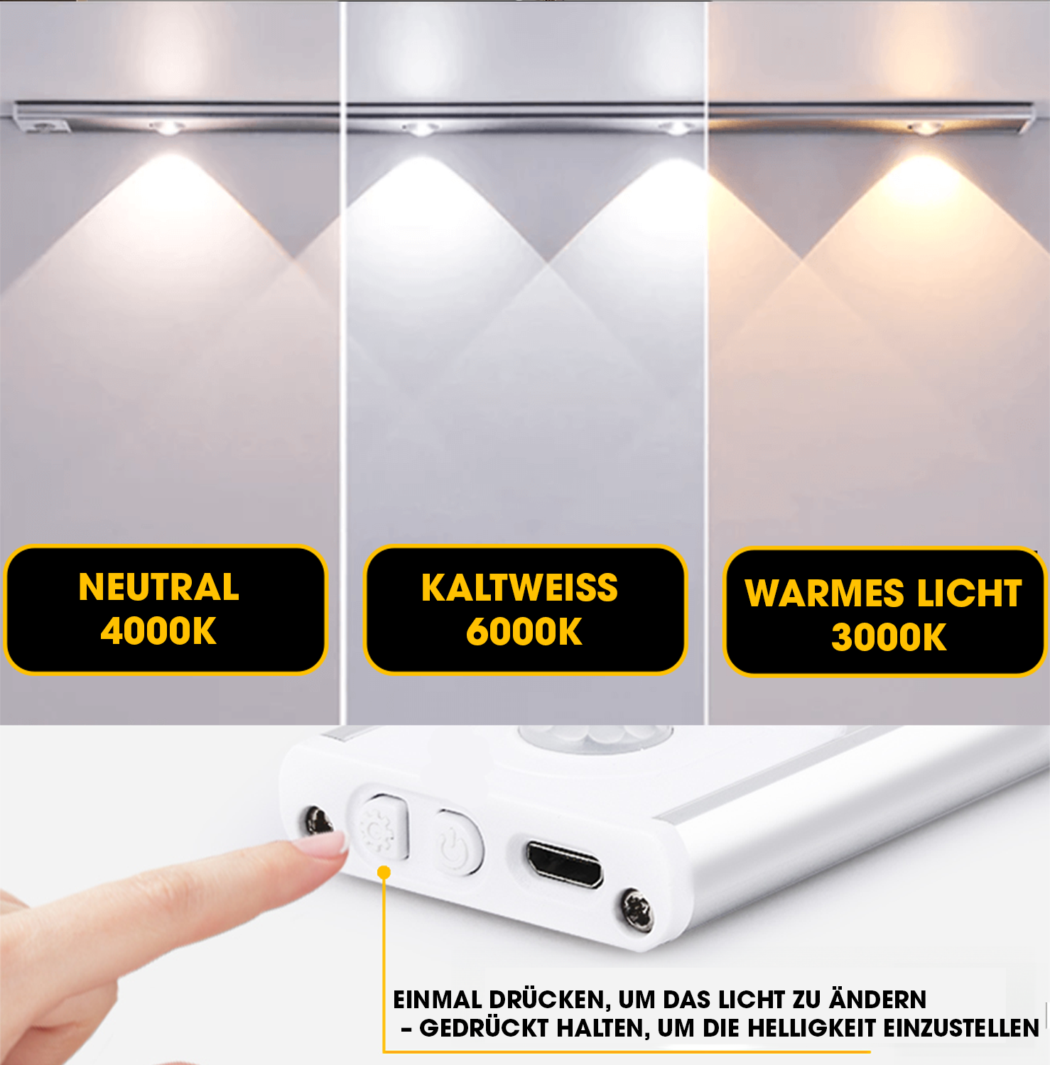 BrightLux™ – Draadloze LED-lamp
